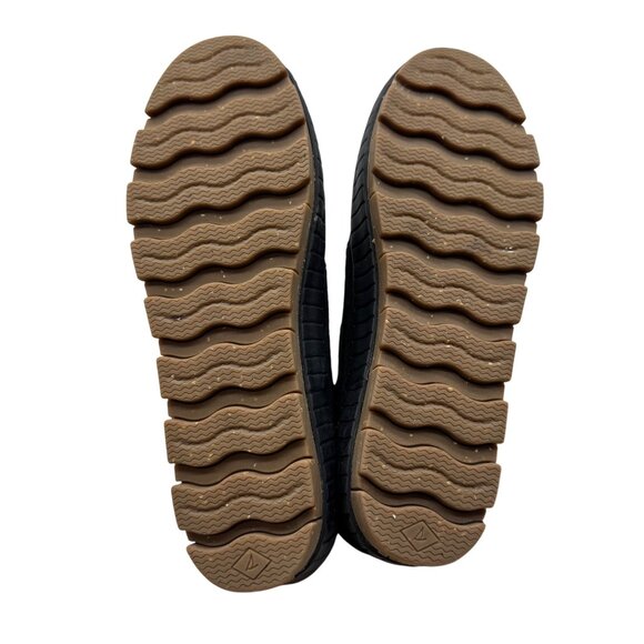 Sperry Top Sider Torrent Black Suede Camo Faux fur Winter Lace-Up Boots Women 8 - Picture 7 of 10